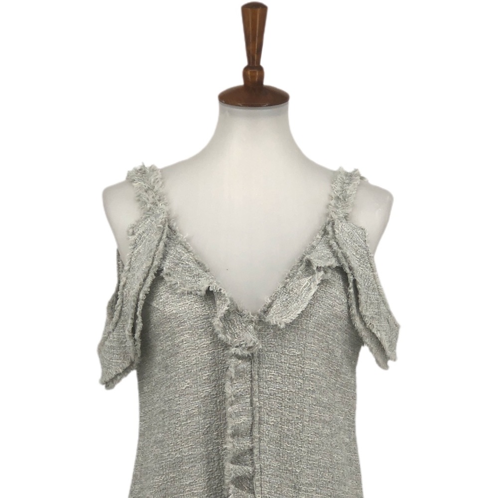 Proenza Schouler Tweed Off The Shoulder Dress - Picture 5 of 10